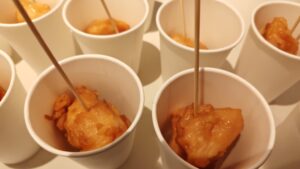 軽食を綺麗に並べてくださいました！