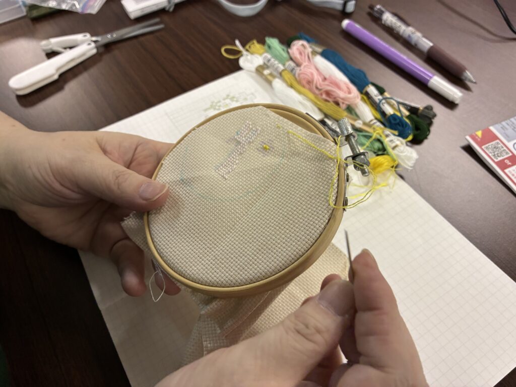 クロスステッチ刺繍にトライ!
