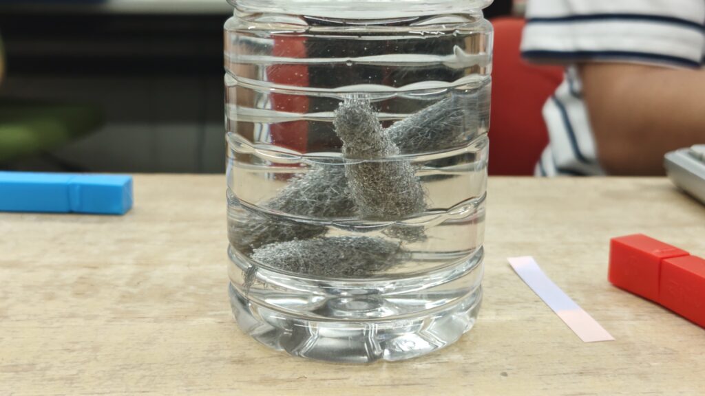 有機酸(今回はクエン酸)にスチールウールを溶かすと……