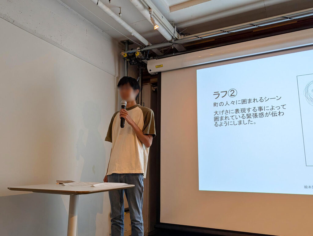発表に臨む姿。真直ぐ、真剣です。